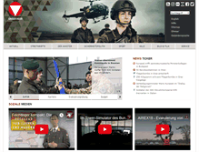 Tablet Screenshot of bundesheer.at